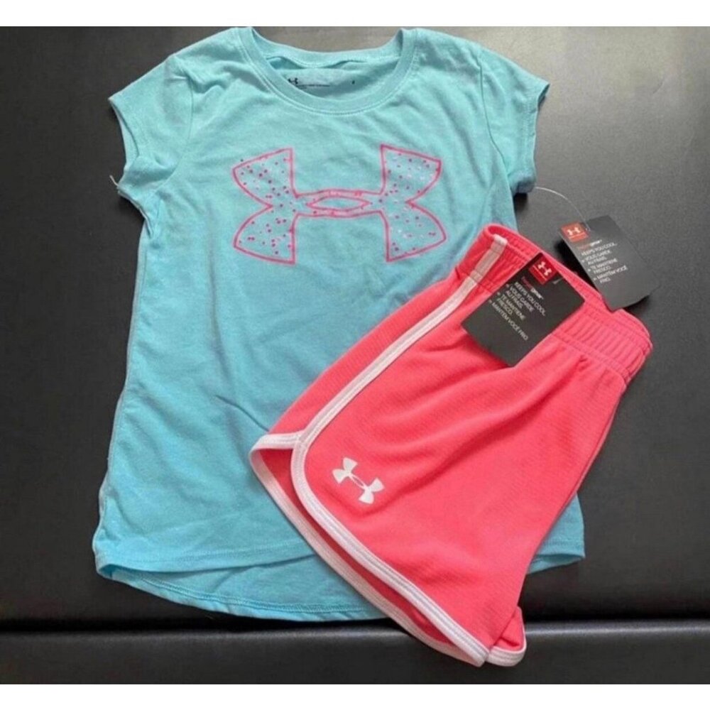 NWT Under Armour Athletic Set Girls Size 5
